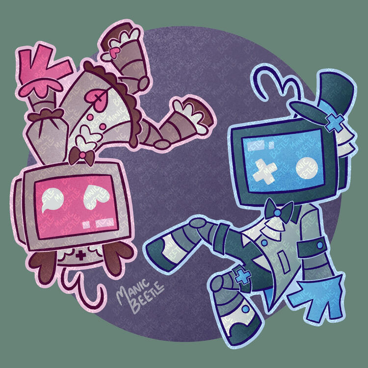 [2 Critters] https://artfight.net/attack/16026532.lil-nurse-bots