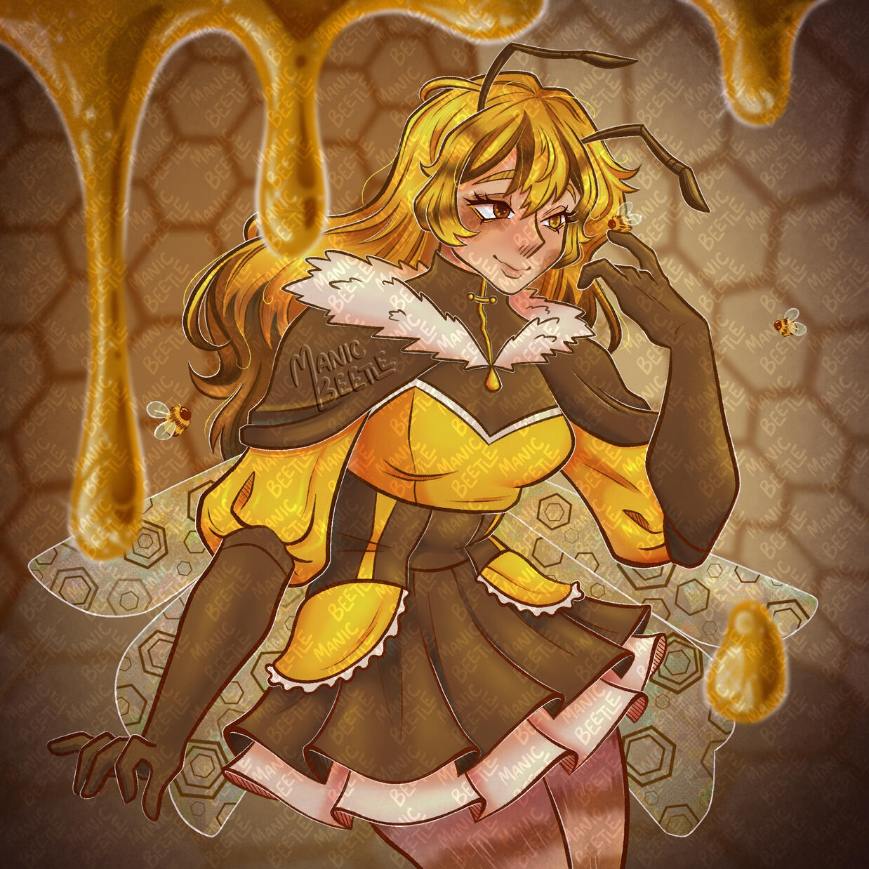 [Detailed Render] https://artfight.net/attack/15895628.queen-bee